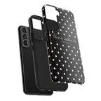 "God Is Within Her" Polka Dot Phone Case — Black & White