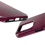 'In God's Hands' Burgundy Leopard Phone Case