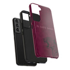 'In God's Hands' Burgundy Leopard Phone Case
