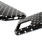 "God Is Within Her" Polka Dot Phone Case — Black & White