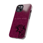 'In God's Hands' Burgundy Leopard Phone Case