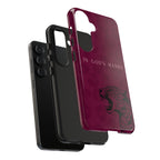'In God's Hands' Burgundy Leopard Phone Case