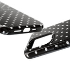 Polka Dot 'Seek First the Kingdom' Phone Case — Black & White