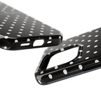 Polka Dot 'Seek First the Kingdom' Phone Case — Black & White