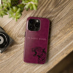 'In God's Hands' Burgundy Leopard Phone Case