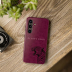 'In God's Hands' Burgundy Leopard Phone Case