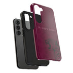 'In God's Hands' Burgundy Leopard Phone Case