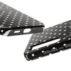 "God Is Within Her" Polka Dot Phone Case — Black & White