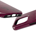 'In God's Hands' Burgundy Leopard Phone Case