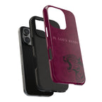 'In God's Hands' Burgundy Leopard Phone Case