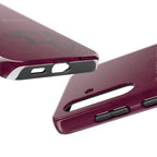'In God's Hands' Burgundy Leopard Phone Case
