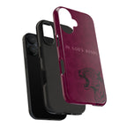 'In God's Hands' Burgundy Leopard Phone Case