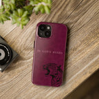'In God's Hands' Burgundy Leopard Phone Case