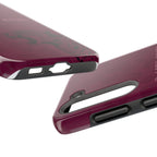 'In God's Hands' Burgundy Leopard Phone Case