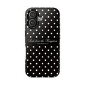 Polka Dot 'Seek First the Kingdom' Phone Case — Black & White